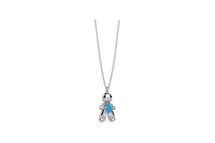 Tato's Baby Nanan Bijou en Argent - Ourson Bleu