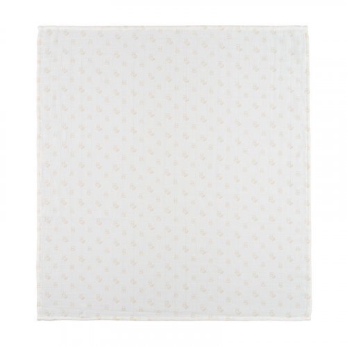 Überall Musselin Bären 80x80 beige_11226