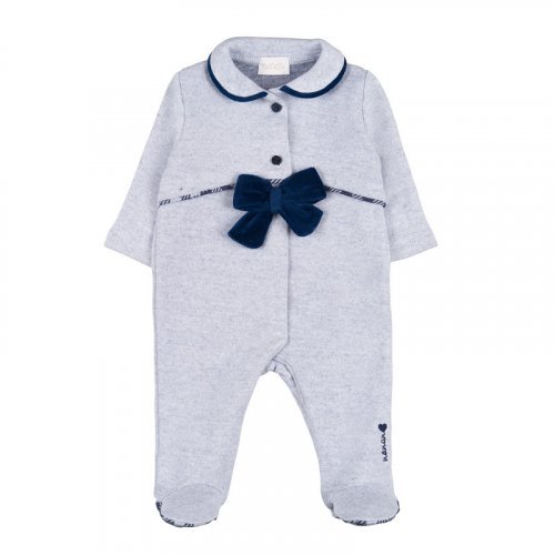 Open front babygro with bow_10166