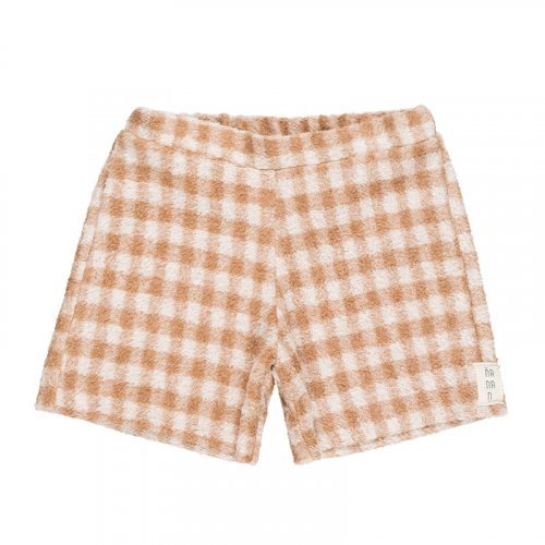 Braune karierte Shorts