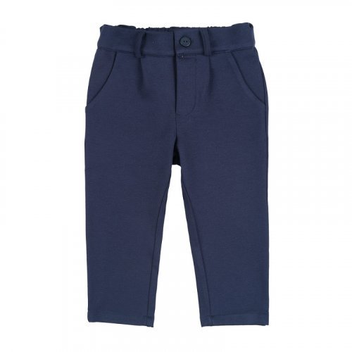 Blaue Chino-Hose