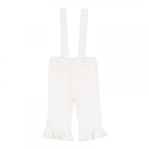 Pantalone con Bretelle Panna_6798