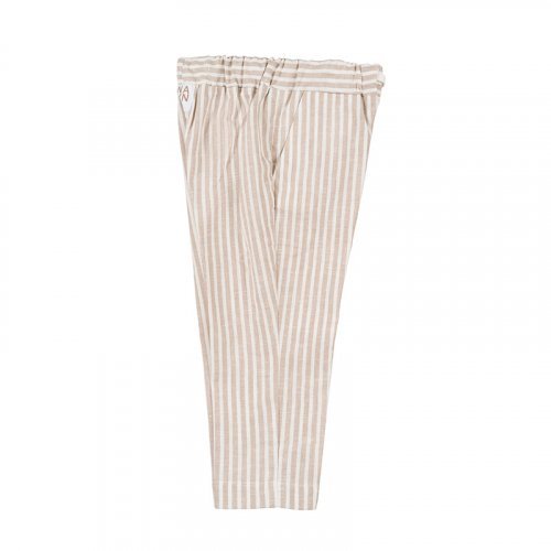 Pantalon Rayé Beige_4556