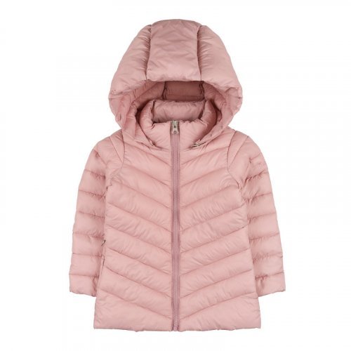 Pink down jacket