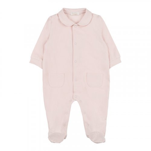 Pink front opening babygro_10083