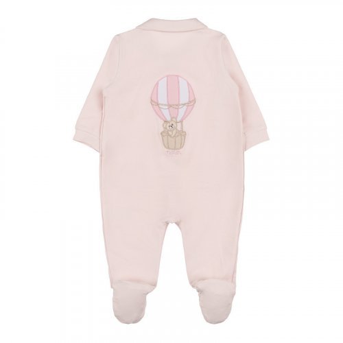 Pink front opening babygro_10084