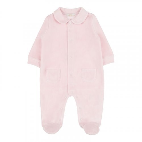 Pink open front babygro_10440