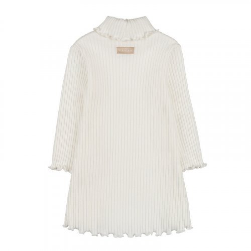 White ribbed dress_10871