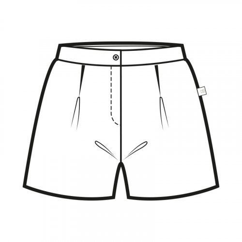 Shorts misto lino