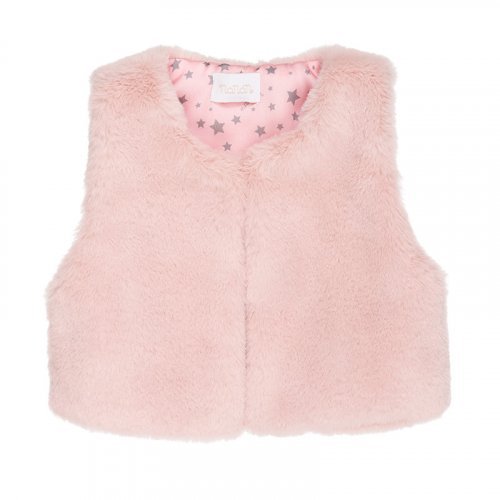 Sleeveless in Pink Faux Fur