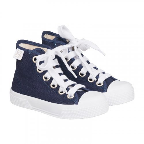 Solid color high top sneakers