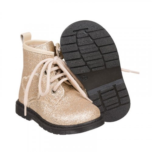 Stivaletto con glitter oro_11000