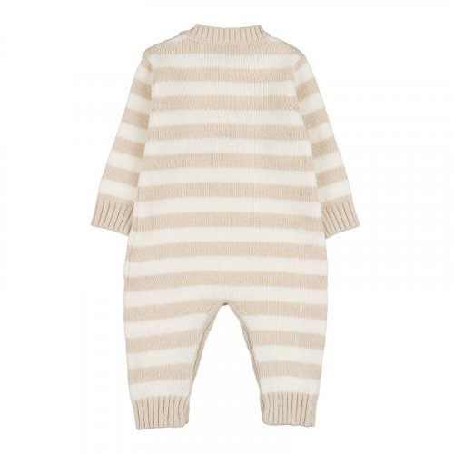 Striped babygro with teddy bear_10647