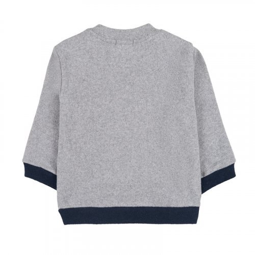 Sweatshirt with gray print_10287