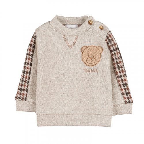 Sweatshirt with teddy bear