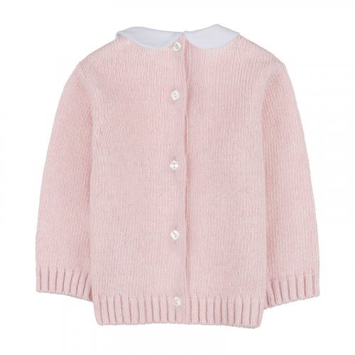 Two-piece pink yarn babygro_10252