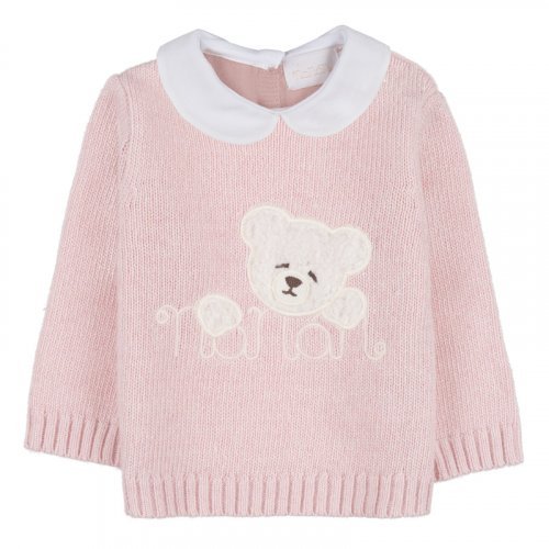 Two-piece pink yarn babygro_10253