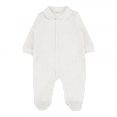 White open front babygro_10436