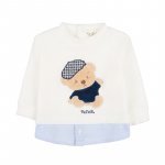 2-piece babygro with bear "Little man"_10119