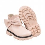 Ankle boot with pink bow_10929