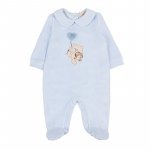 Light blue babygro with collar_10417