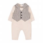 Babygro with collar and striped vest_11457