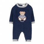 Babygro without collar in blue_10112