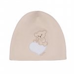 Beige hat with baby bear_9985