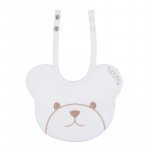 White bear shaped bib_10539