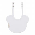 White bear shaped bib_10540