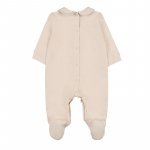 Beige babygro with collar_10517