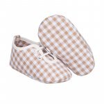 Beige checked sneakers_7868