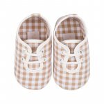 Beige checked sneakers_7869