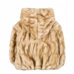 Beige fur coat_10856