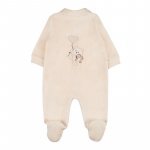 Beige open front babygro_10439