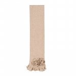 Beige Scarf with Roses_6687