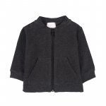 Black bomber jacket with teddy bear_9474