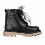 Black leather ankle boot_10924