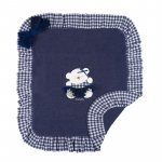 Blanket with blue bear_10171