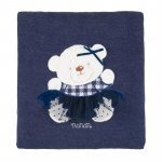 Blanket with blue bear_10749