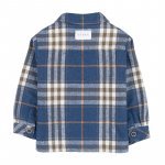 Blue checked shirt jacket_11090