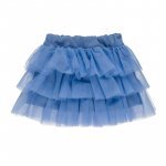 Blue skirt with tulle flounces_10826