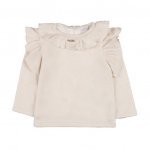 Blusa Crema con Volantes_7175