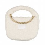 Bolso de rizo en color crema_10370