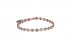 Bracciale Tennis in Argento 925 con pietre colorate_11120