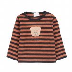 Brown striped T-Shirt_9480