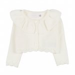 Cardigan with pink  ruffles_10188