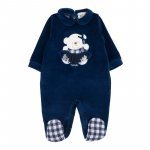 Chenille babygro with teddy bear_10951