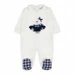 Chenille babygro with teddy bear_10221