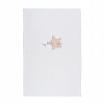 Manta de cama de felpa "Mi pequeña estrella" con bordado beige_9126